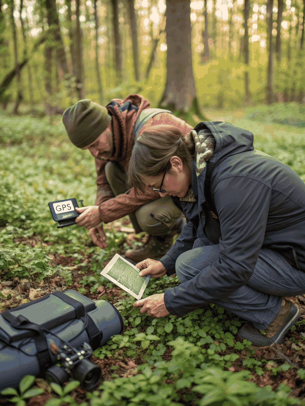 Researchers conducting field studies in a global environment